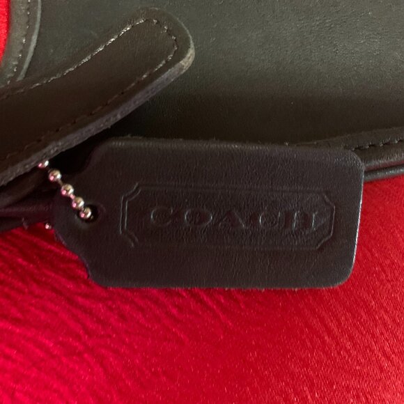 Coach Grey Black Leather Bag - Picture 5 of 5